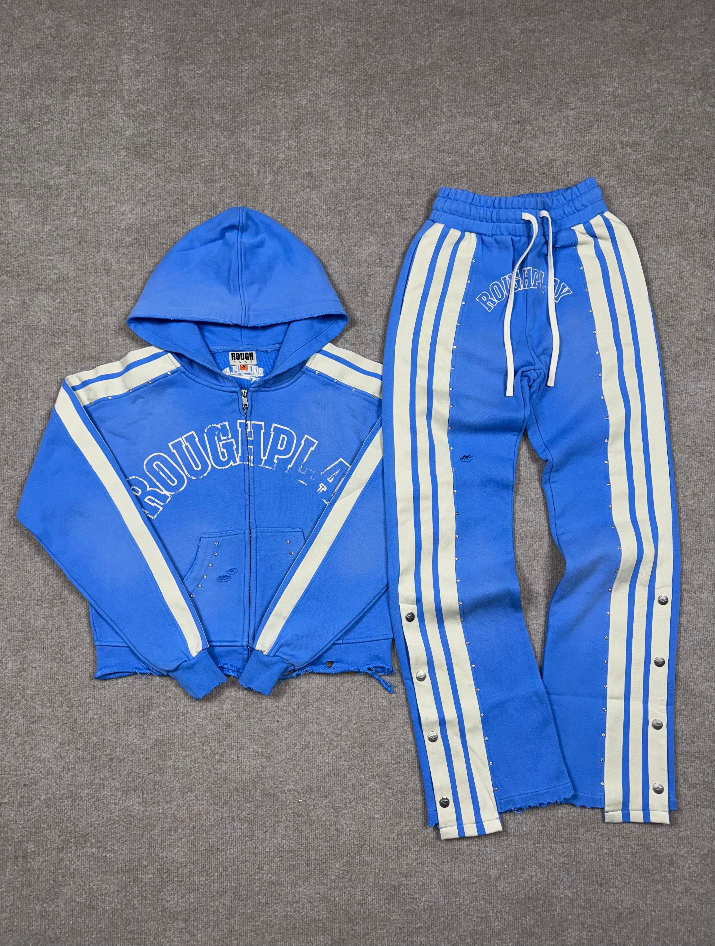 RoughPlay Stripe Sweatsuit (Blue)