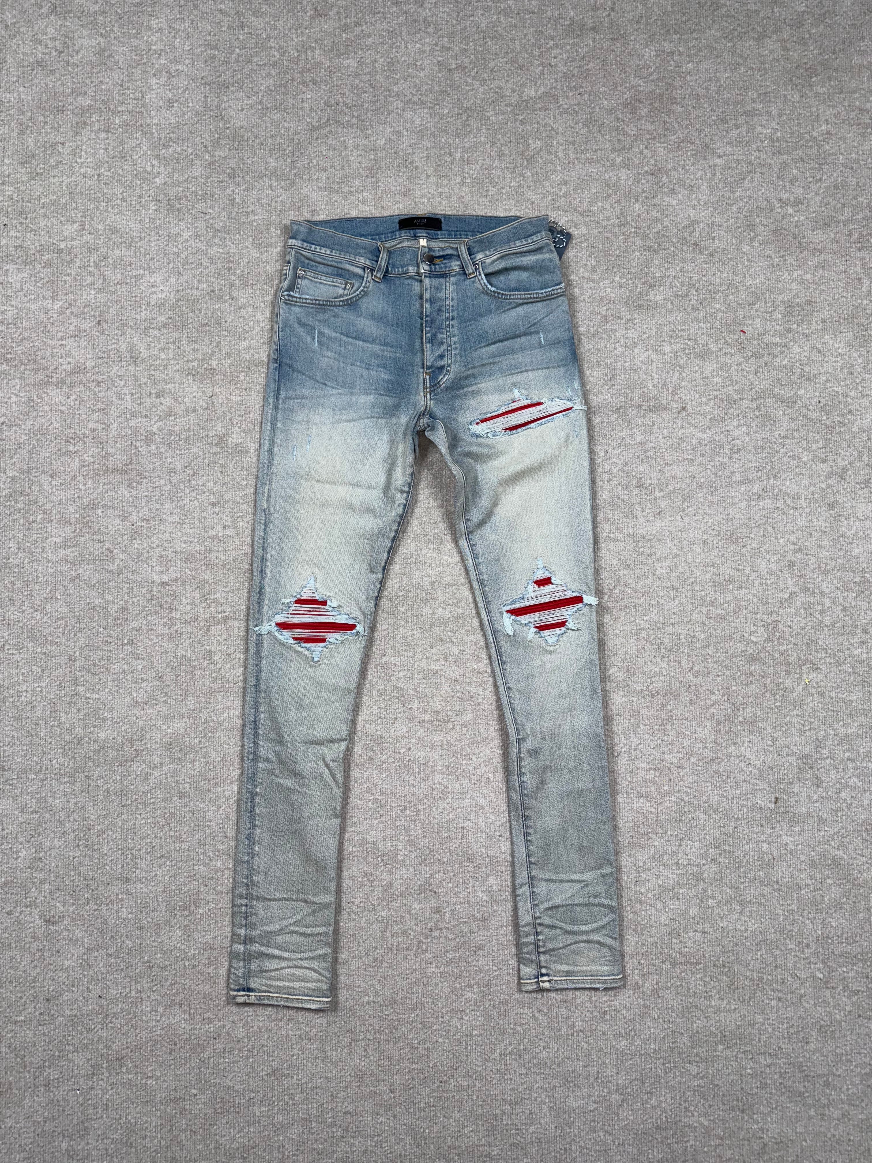 Amiri Jean Red Patches