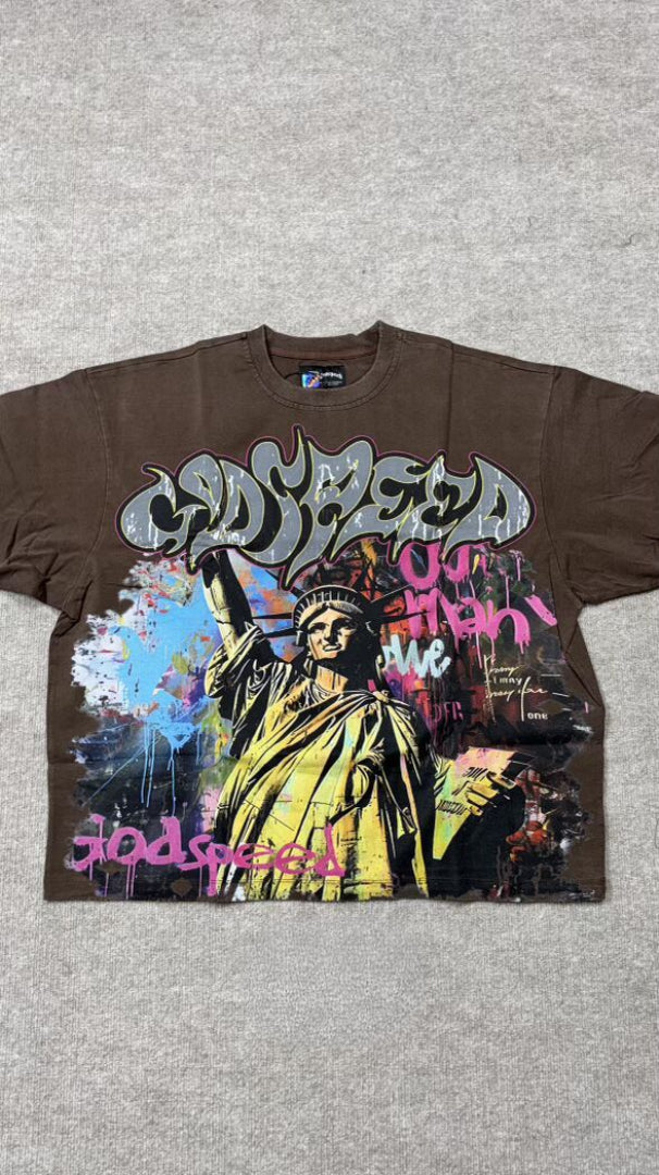 Godspeed T shirt Brown