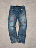 When Smoke Clears Jeans Indigo Med/ Steel Black