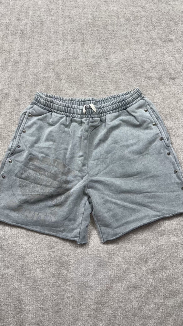 Saint vanity grey nylon shorts