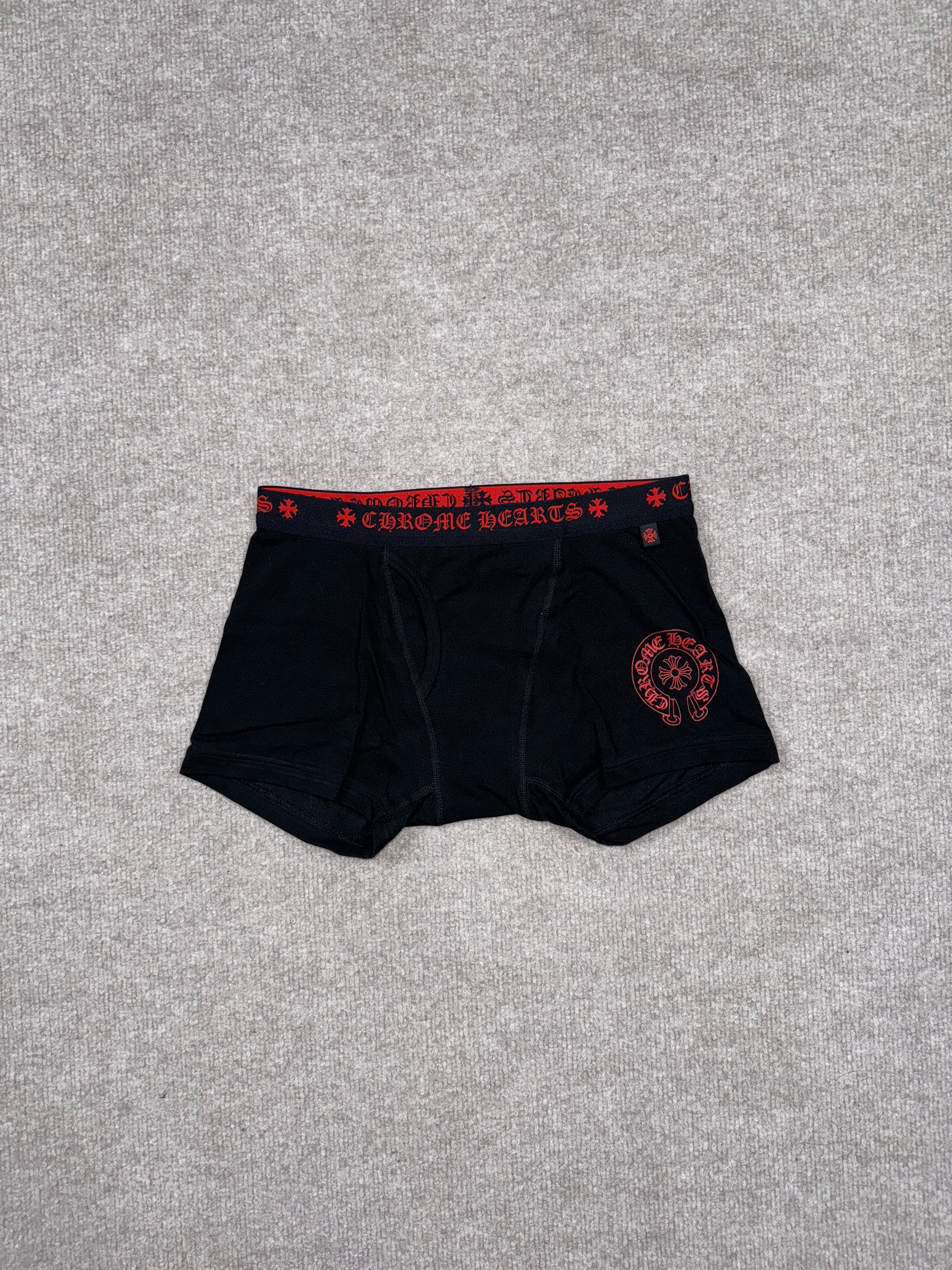 Chrome Hearts Boxer brief shorts (Black/Red)