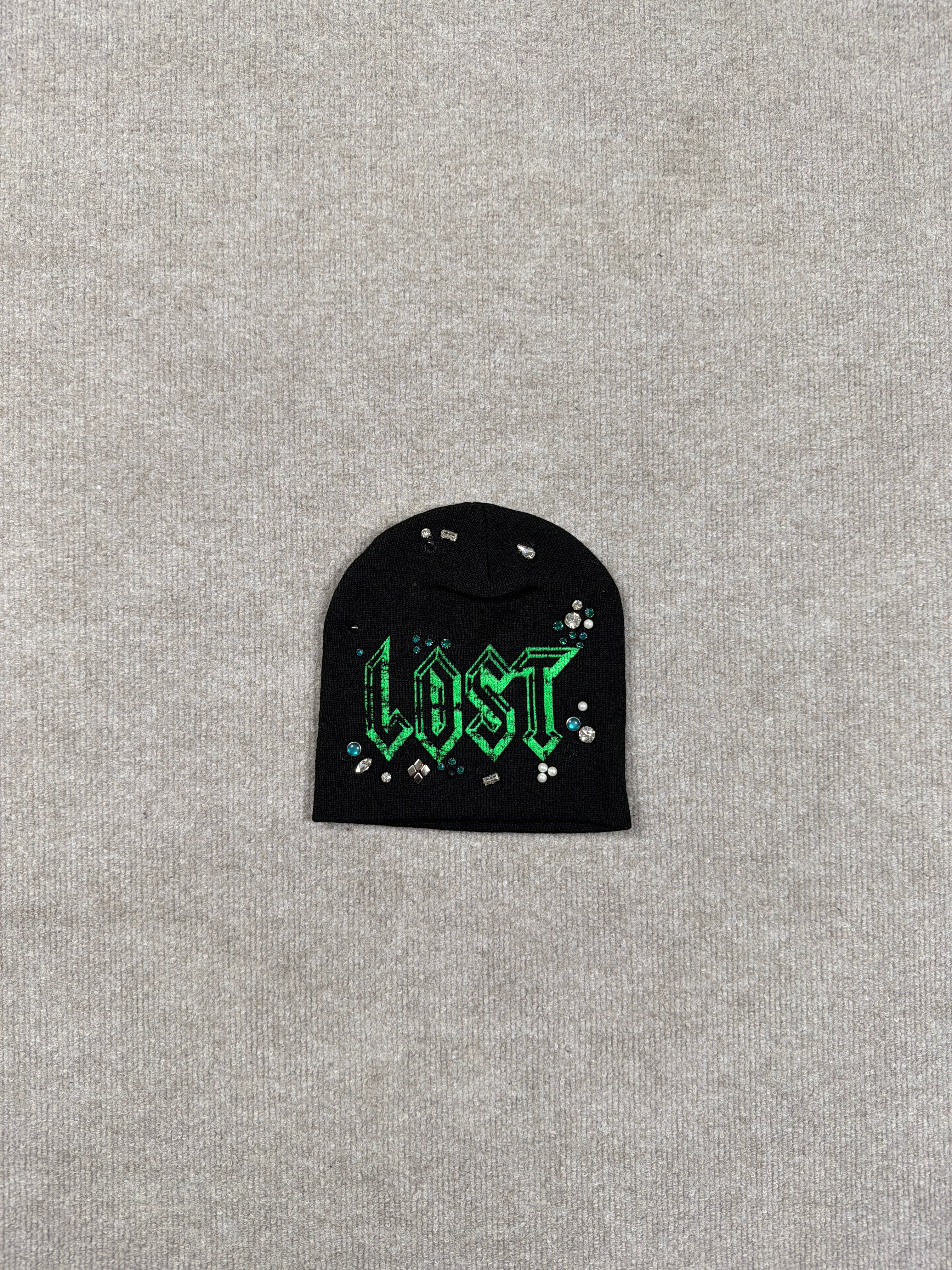 Lost Intricacy Black/Green Beanie