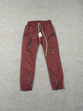 Rick Owens Dark Pink Heavy Cotton Cargo Pants
