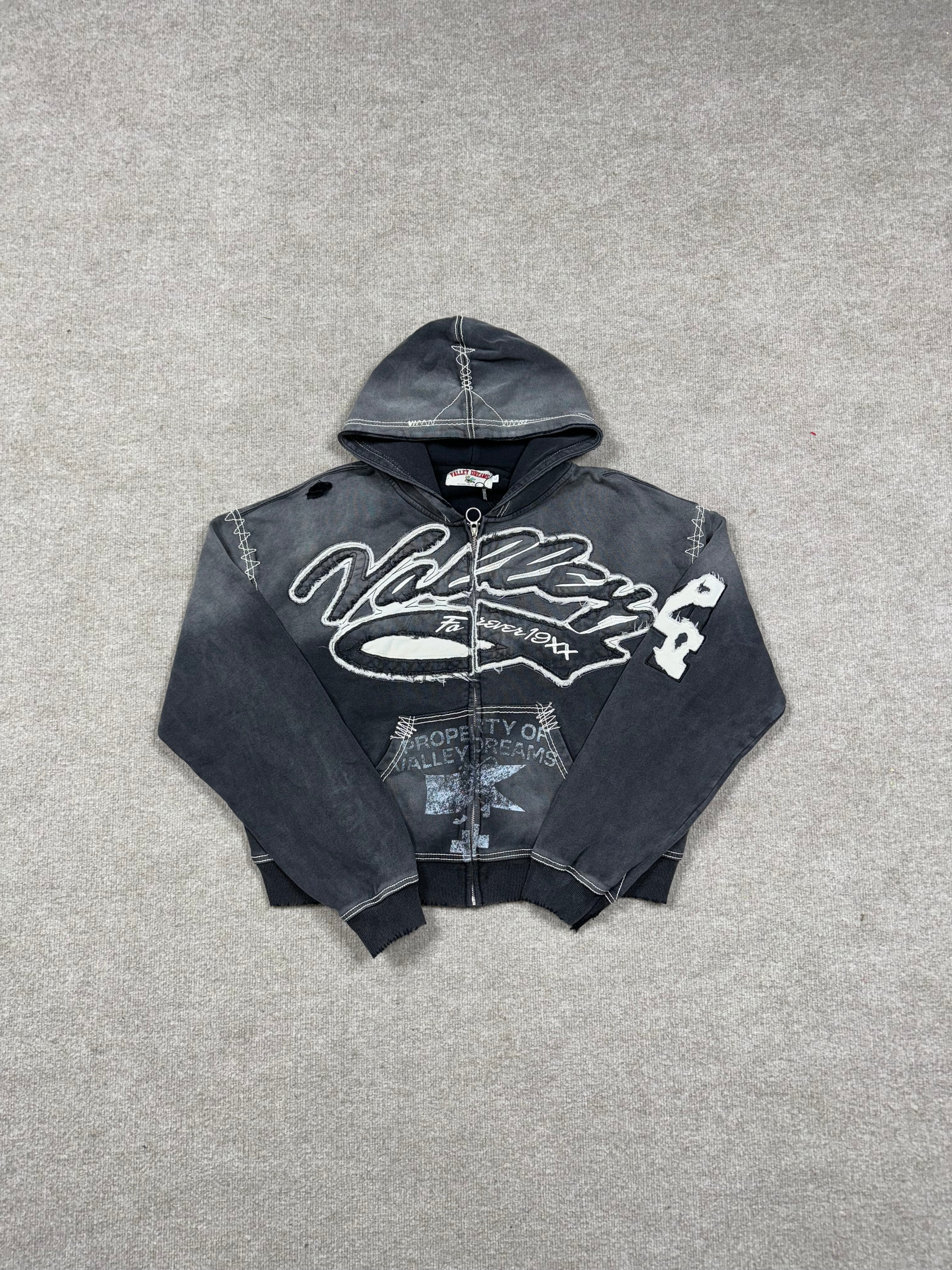 Valley Dreams Black zip up