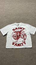 Saint vanity White/burgundy Logo T shirt