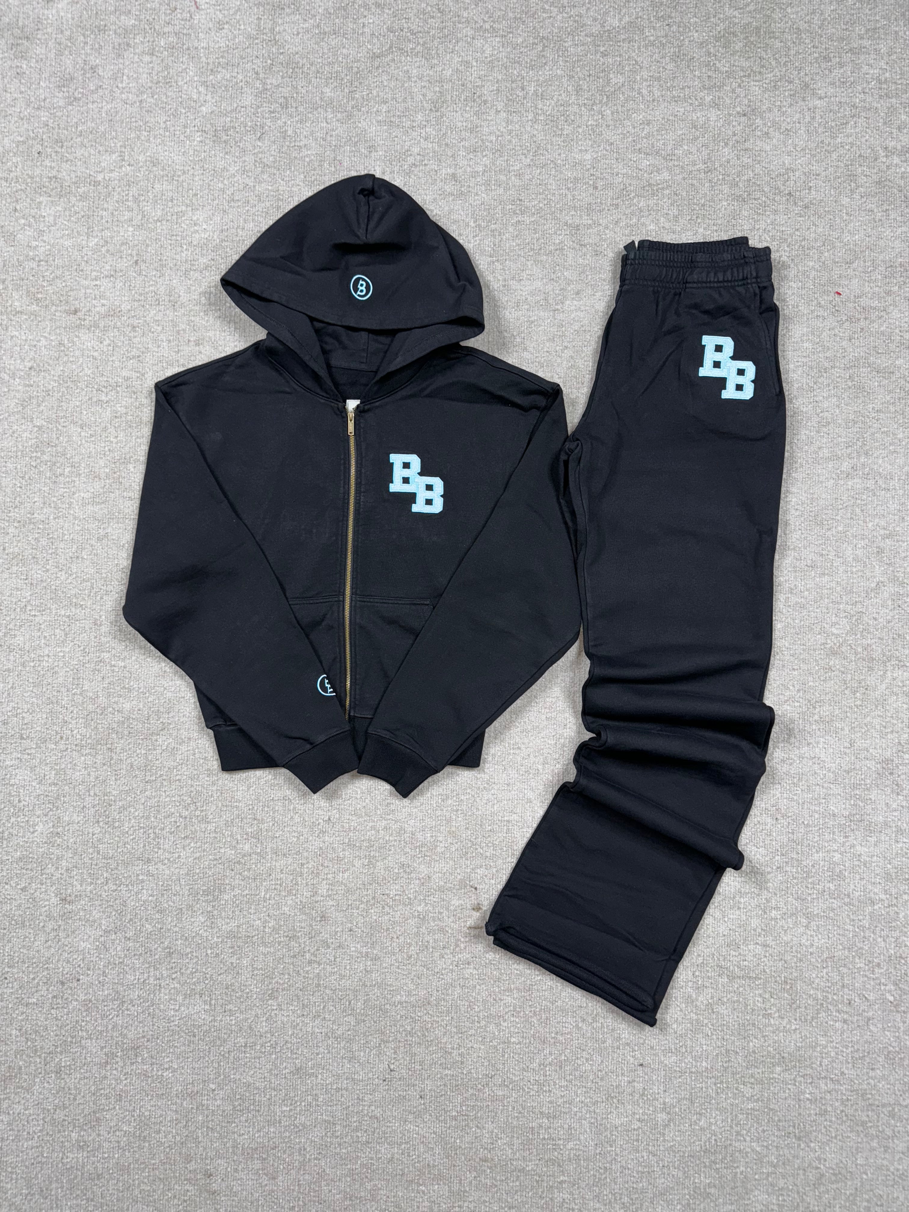 Body university hoodie 2.0 (heather black/blue)