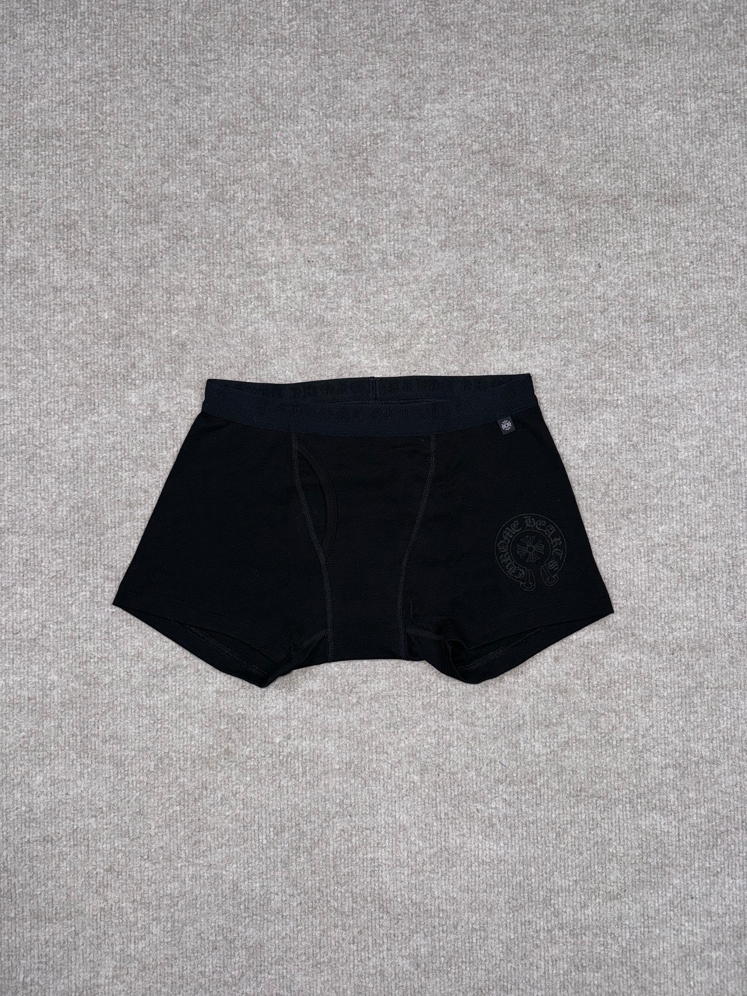 Chrome Hearts Boxer Brief Shorts (Black/Black)