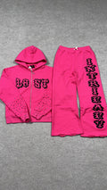 Lost Intricacy Sweatsuit Hot Pink