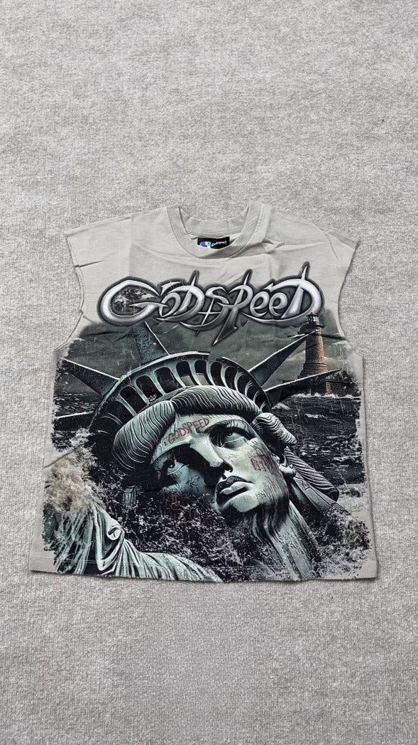 Godspeed Liberty (grey) tee