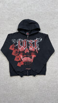 Lost Intricacy Omi red zip up hoodie