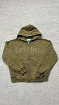 Godspeed dark green Zip up Hoodie