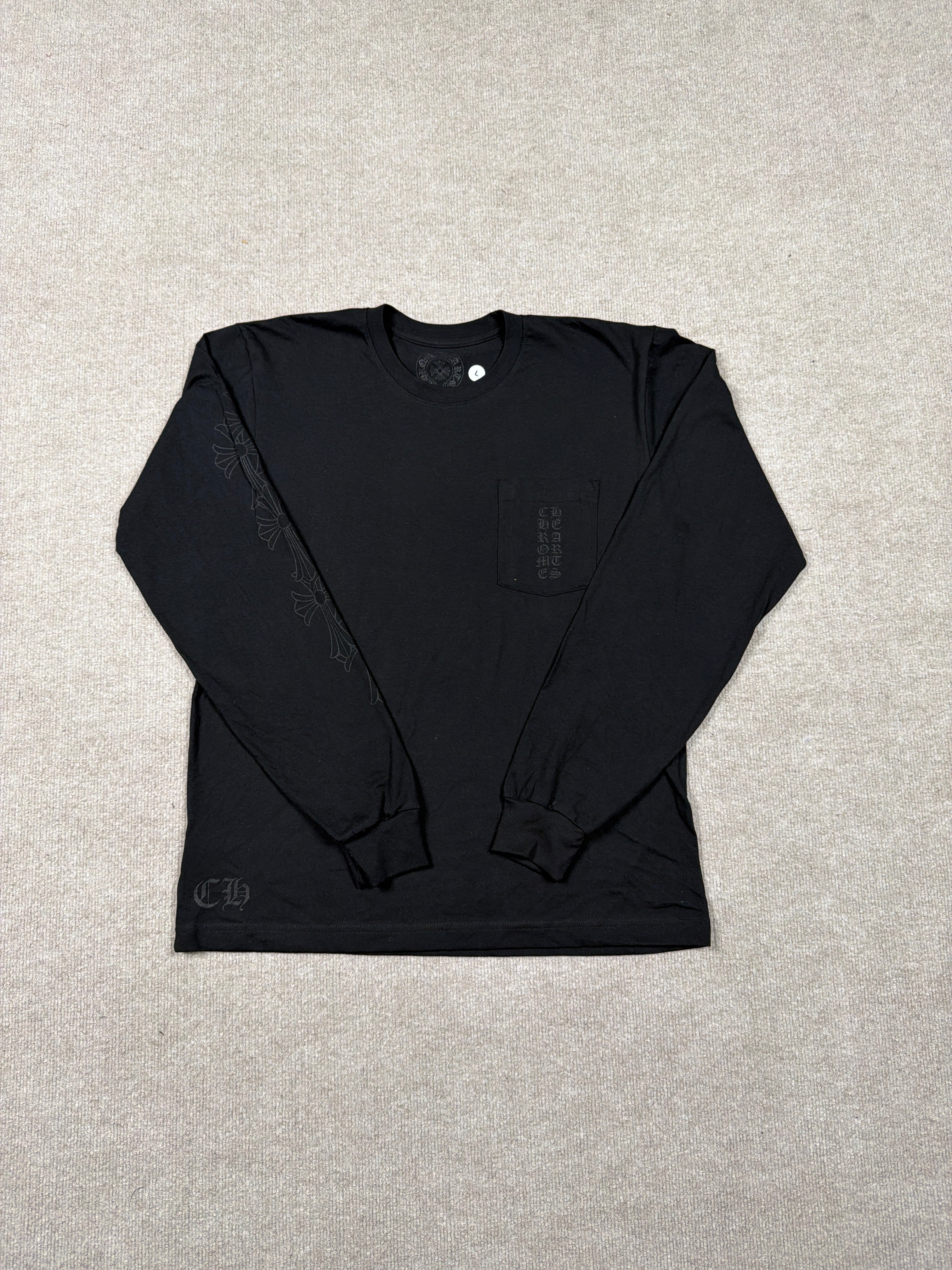 Chrome Hearts Longs sleeve Black on Black