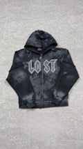 Lost intricacy zip up hoodie