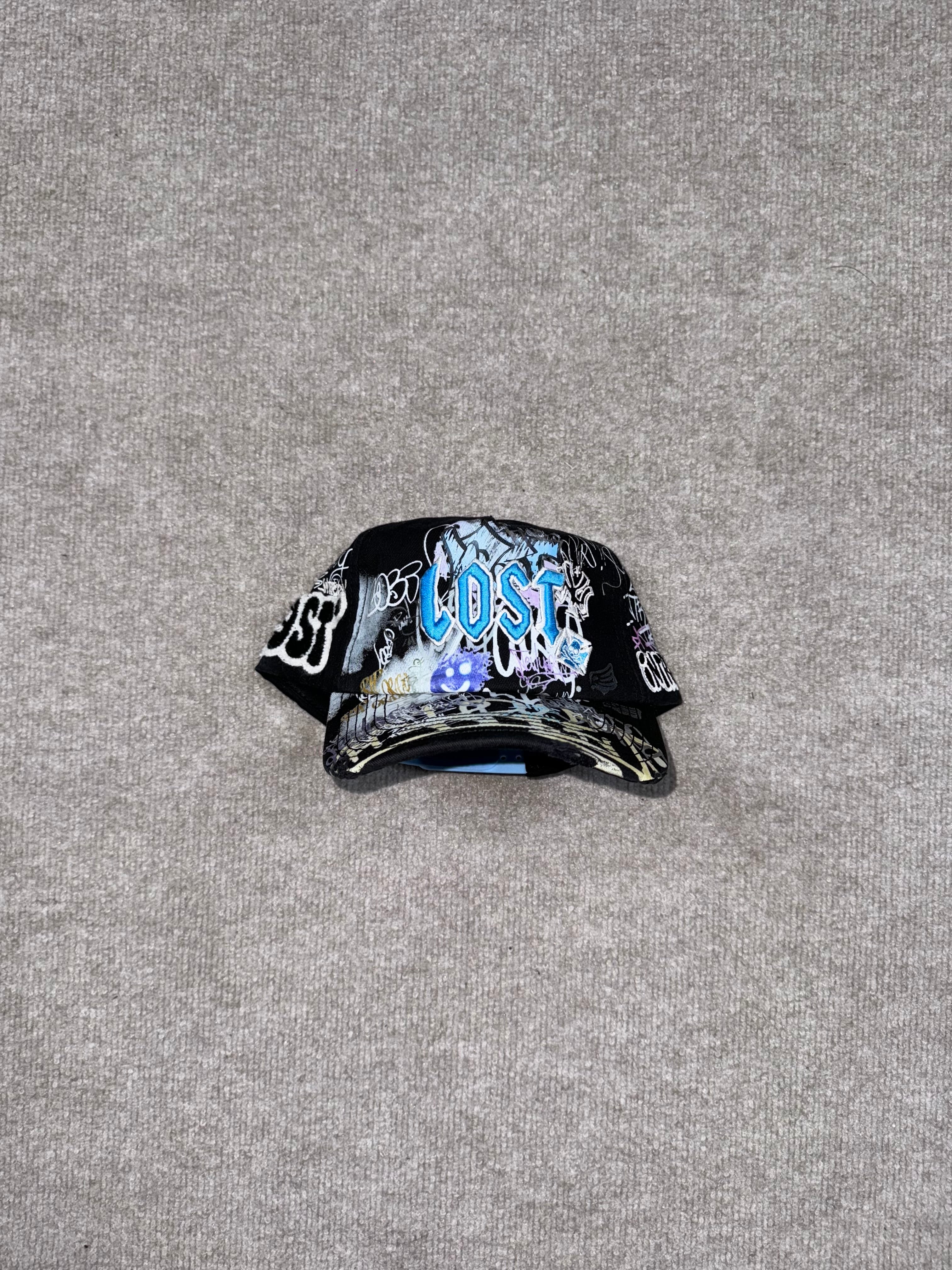 Lost Intricacy Black Graffiti Cap