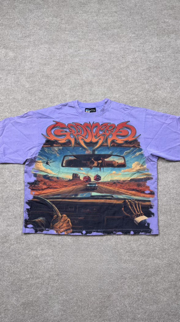 Godspeed Highway t shirt (purple)