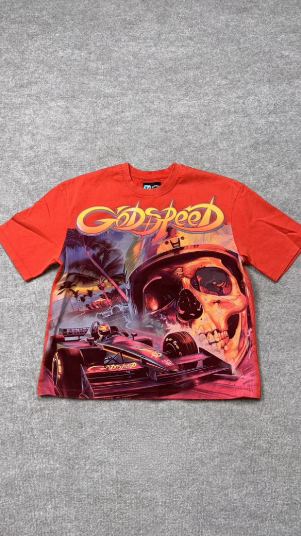Godspeed race car t shirt