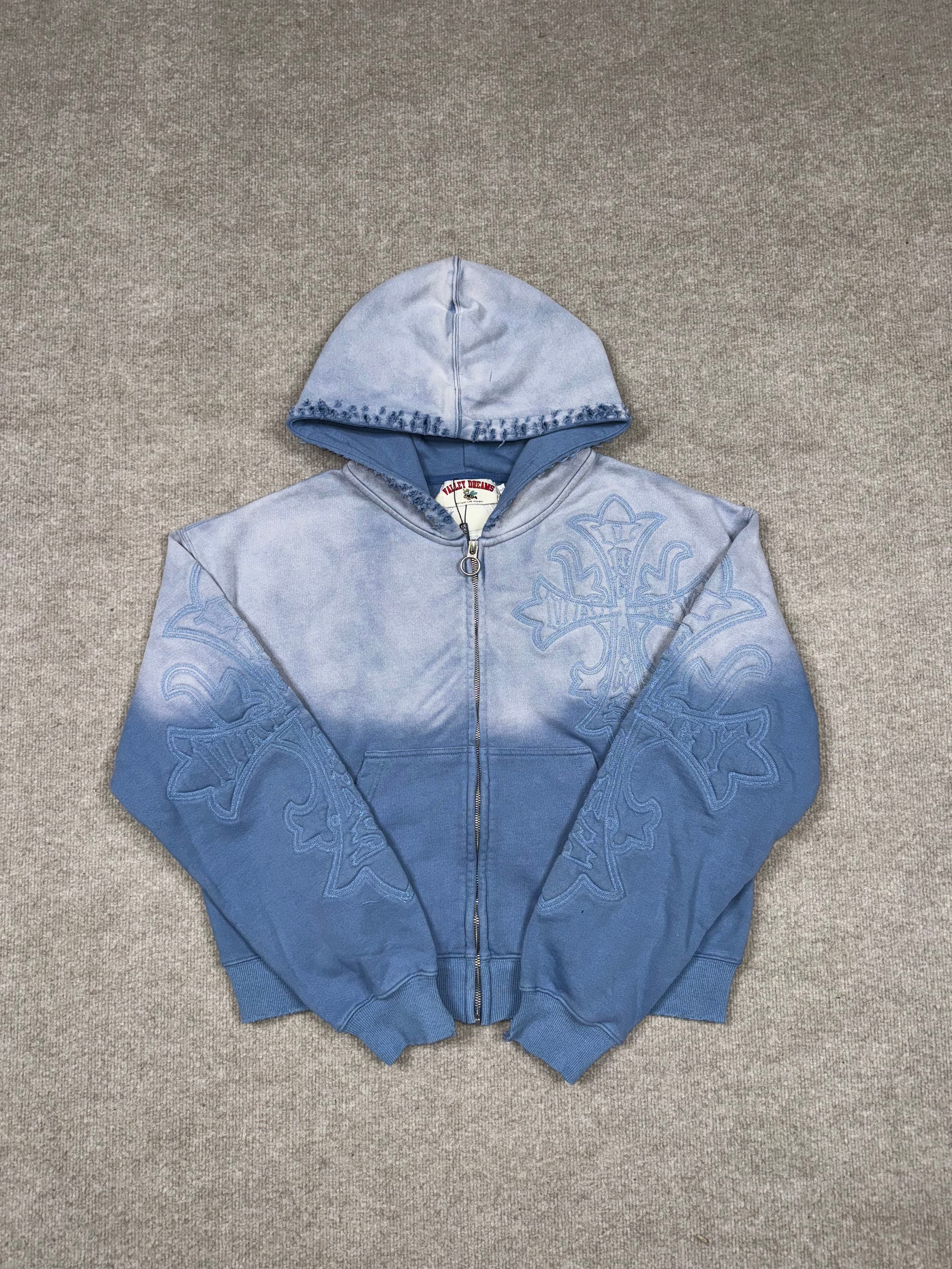 Valley Dreams Hoodie Zip Up (Blue)