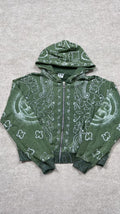 Valley Bandana Green Hoodie