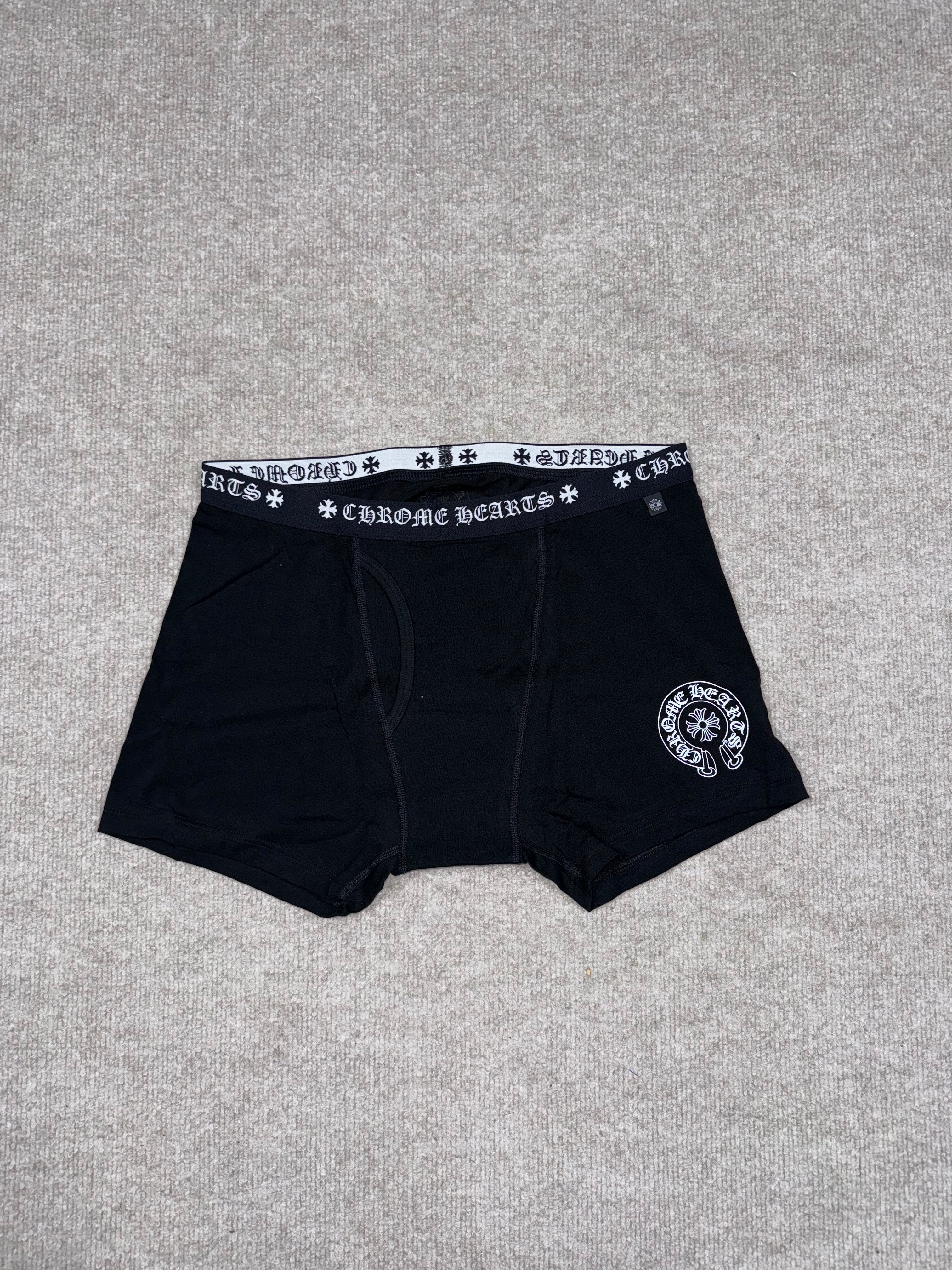 Chrome Hearts Boxers Brief Shorts (Black/White)