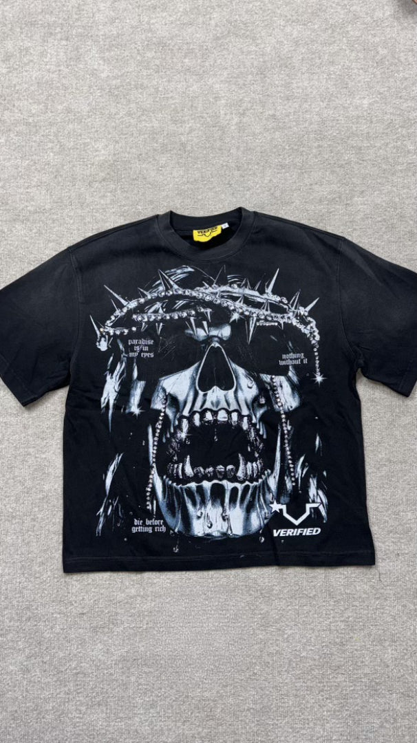 Verified Skull black T shirt