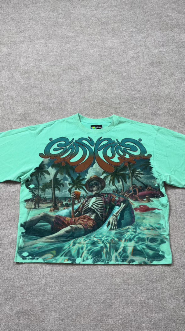 Godspeed 'Sea Sick' Green Tee