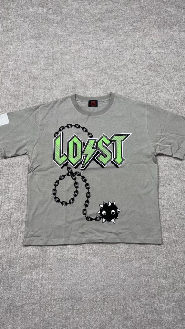 Lost Intricacy green outline T shirt