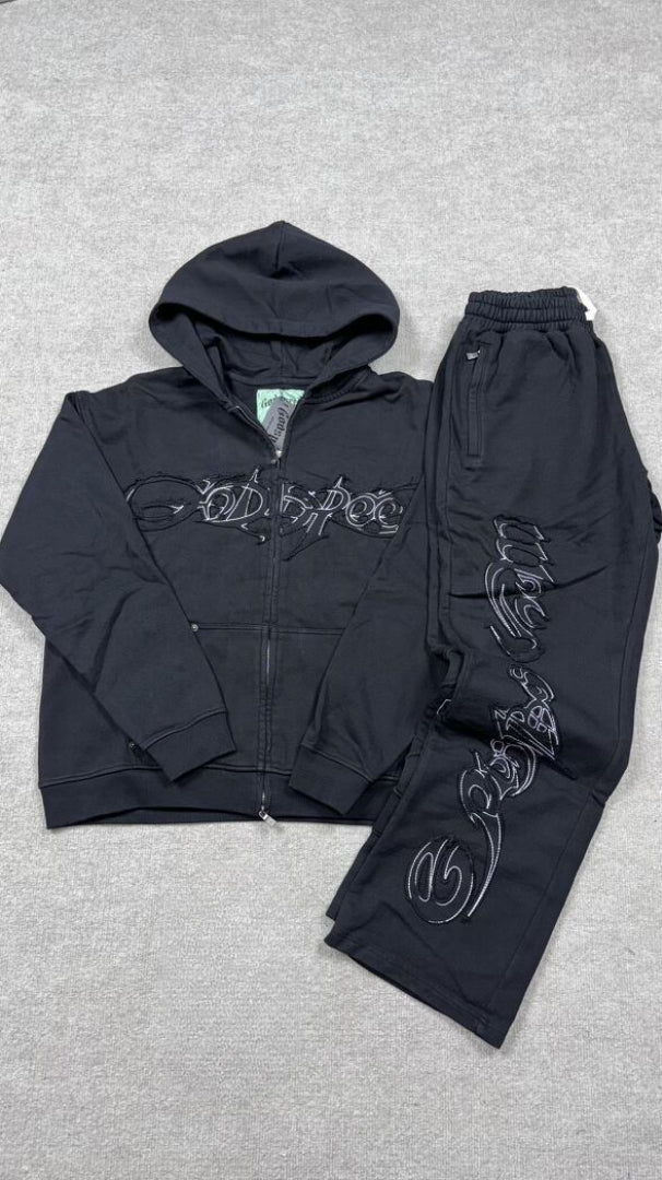 Godspeed 'Raw Import' Black Sweatsuit