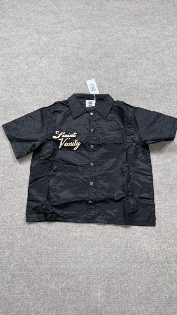 Saint vanity button up Black shirt