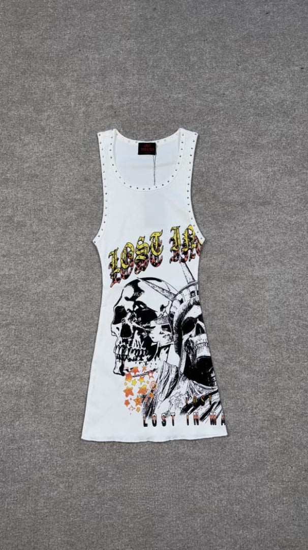 Lost intricacy White Fatal Empire Dress