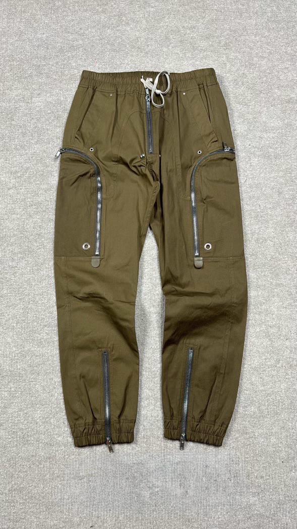 Rick Owens Bauhaus Cargo Pants Dark green