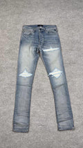 Amiri Jeans Blue/White patches