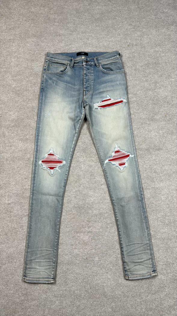 Amiri Jeans Red patches