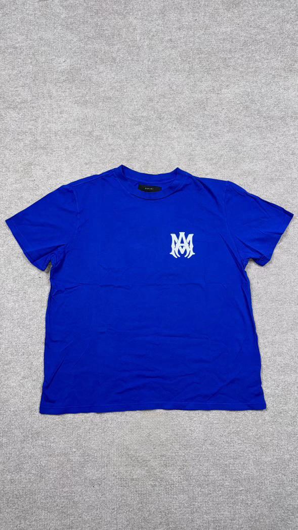 Amiri Cotton T-Shirt Blue