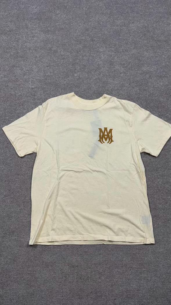 Amiri Cotton T-Shirt Beige