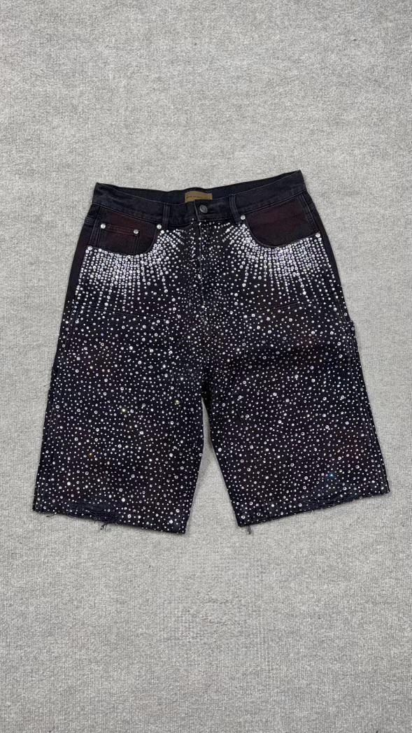 Birth of royal child redial 20k diamond shorts - washed black