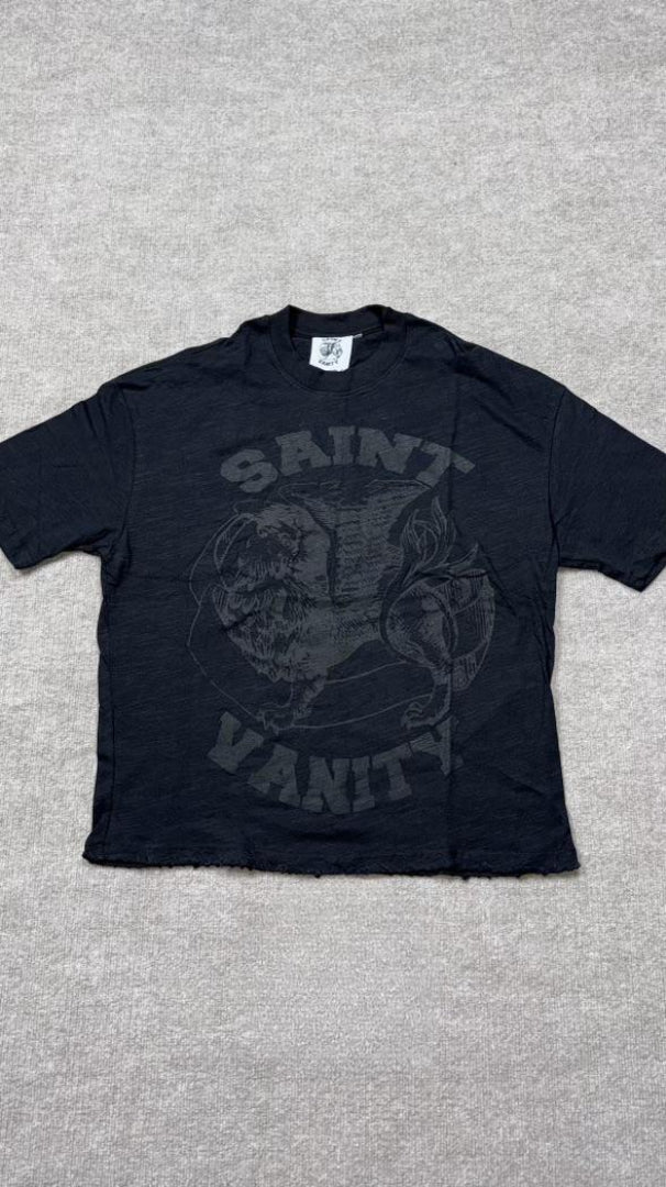 Saint vanity black on black tee