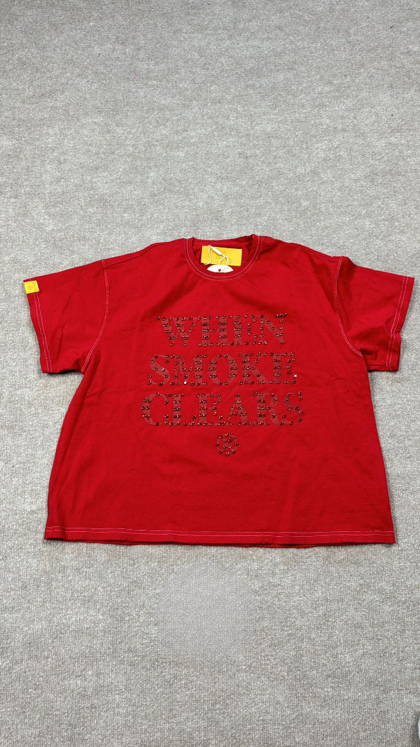 When smoke clears red t shirt
