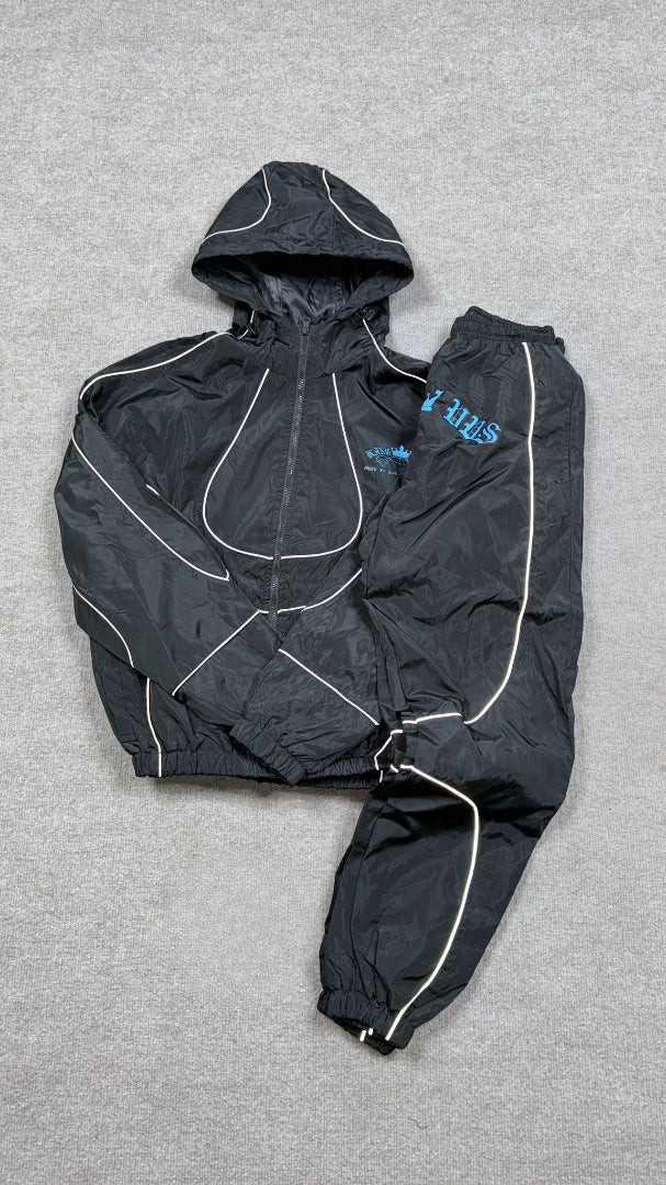 Vvs cap track suit (black/blue)