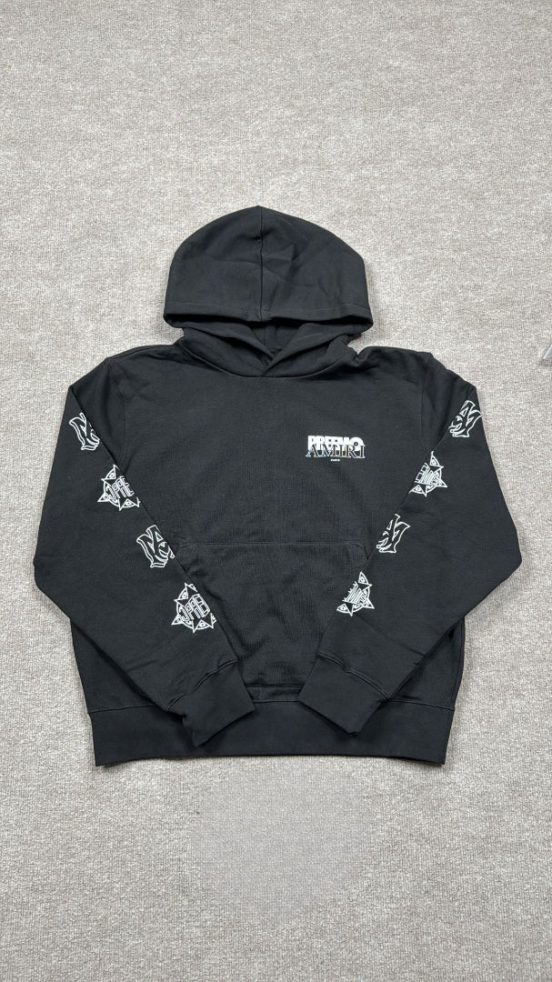 Amiri Black Preemo Records Hoodie