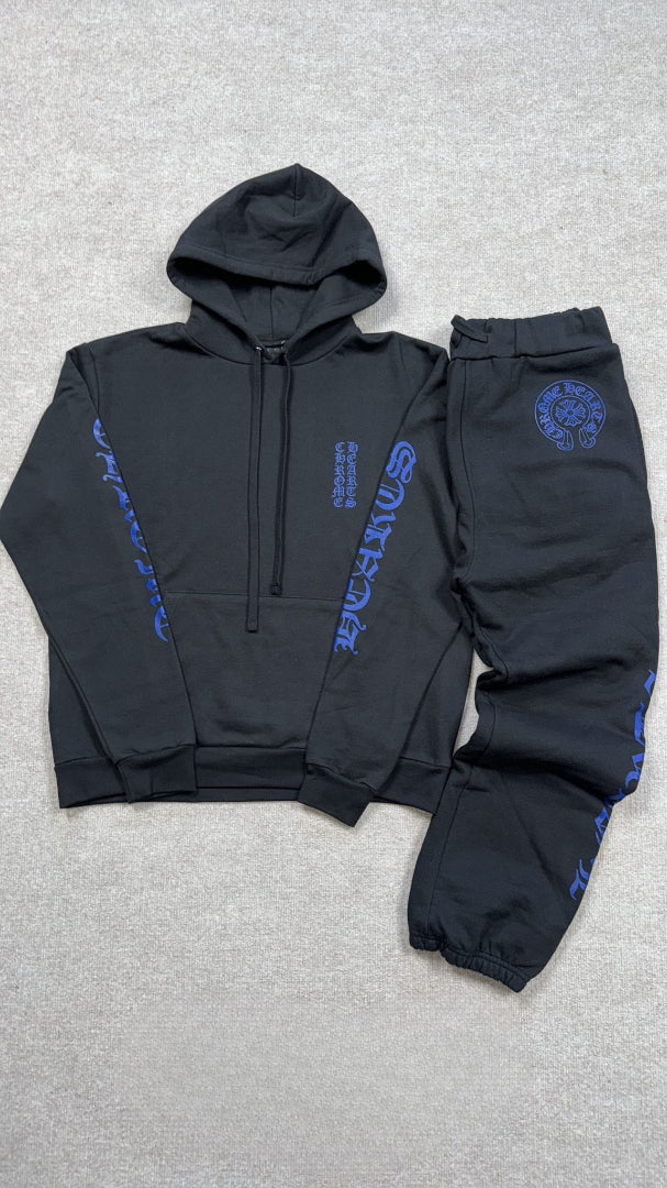 Chrome hearts Sweatsuit (Black/Blue)