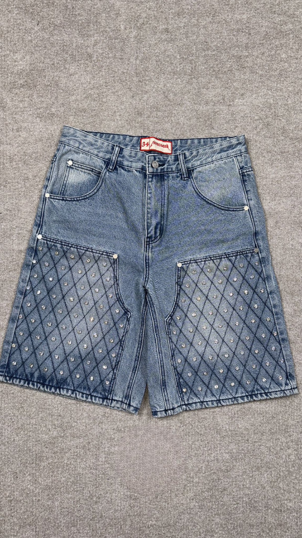 Rhinestone Blue Jean shorts
