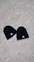 Moncler navy blue beanies