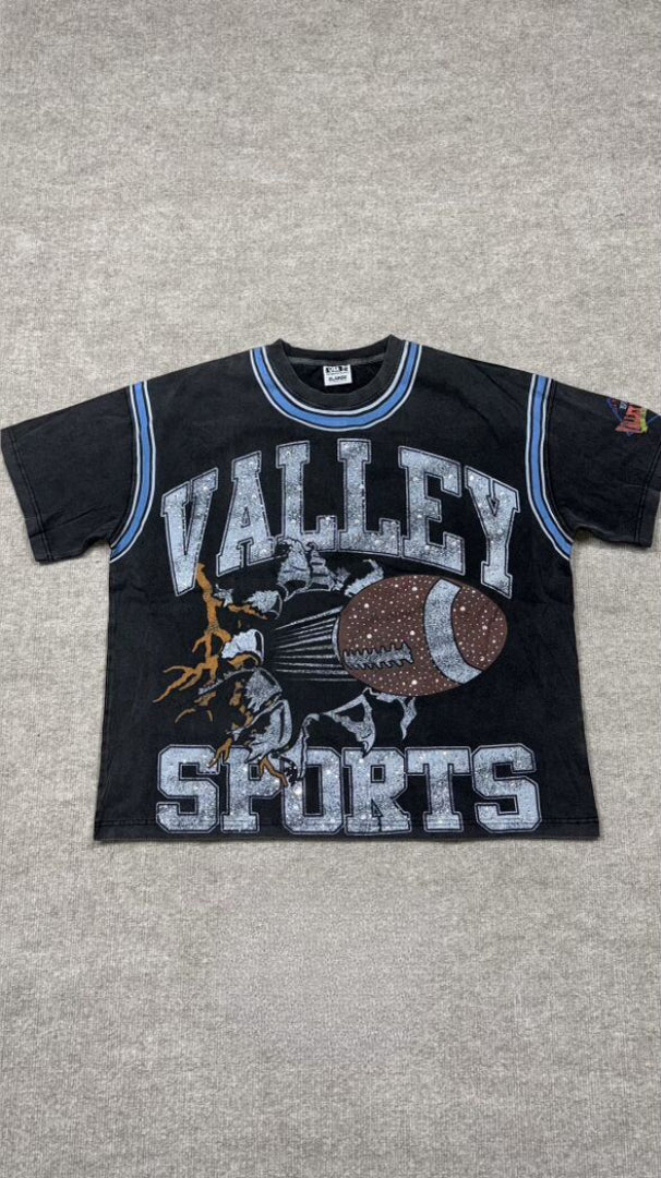 Valley dreams football Black T shirt