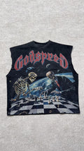 Godspeed sleeveless check tee